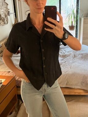 Vintage linen designer top
